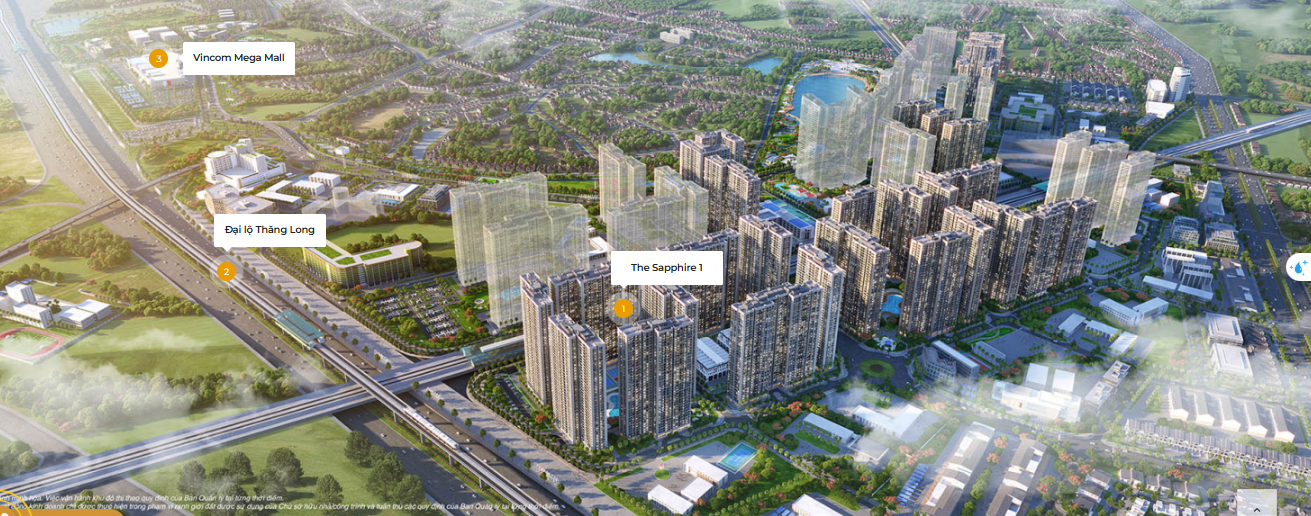 Phân khu the Saphire 1 - Vinhomes Smart City