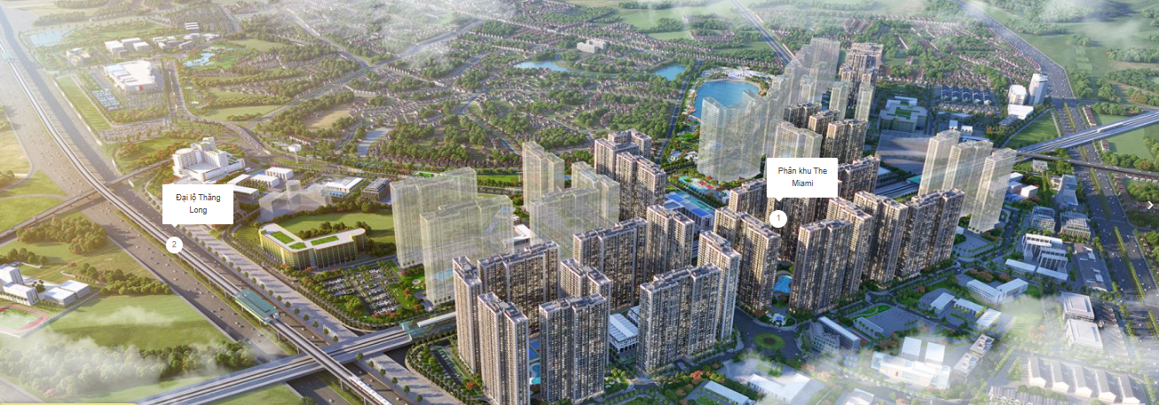 Vị trí The Miami Vinhomes Smart City