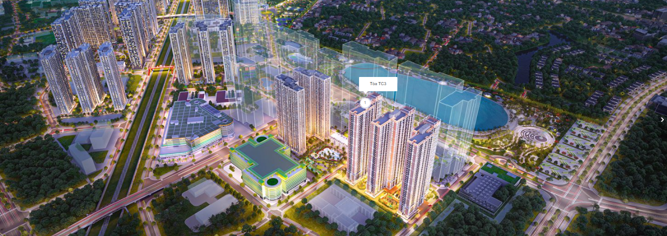 Vị trí Toà TC3 Vinhomes Smart City