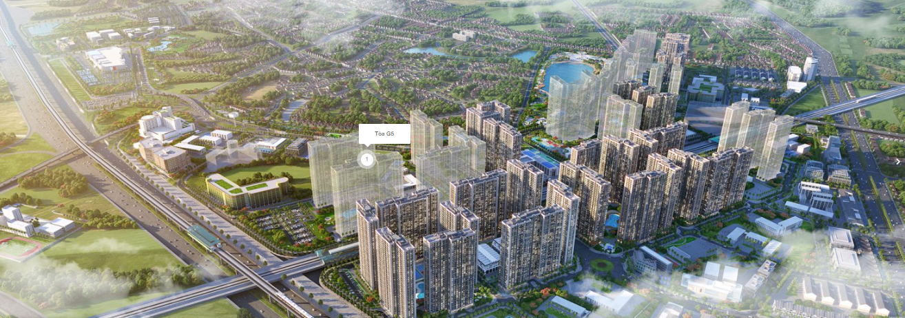 Vị trí toà G5 - The Sola Park