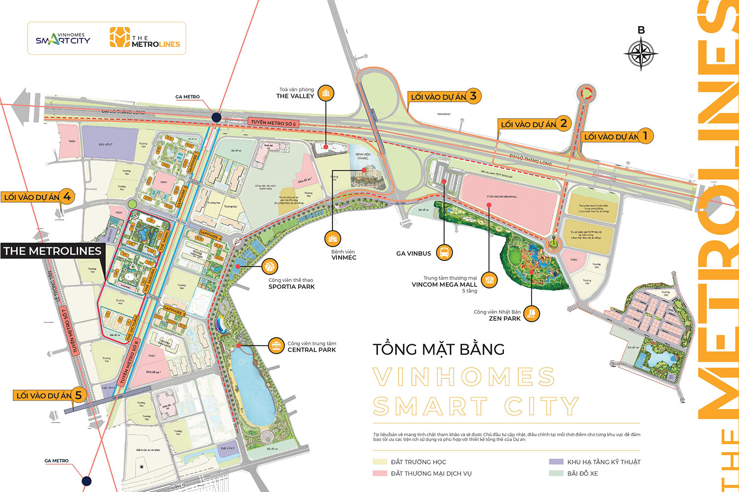 Vị Trí Phân Khu The Metrolines